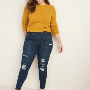 PreOwned High-Waisted Distressed Rockstar Super Skinny Ankle Jeans FREE GIFT!!!